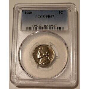 1960 Jefferson Nickel Proof PR67 PCGS